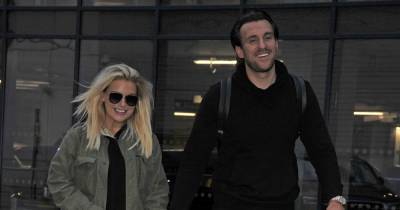 Sheridan Smith steps out in adorable 'mama' jacket as she holds hands with fiancé Jamie Horn - www.ok.co.uk - Manchester - Smith - county Sheridan