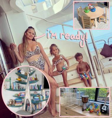 Chrissy Teigen Boasts EPIC At-Home Classroom Before Donating To Teachers In Need! - perezhilton.com
