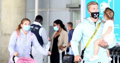 Jacqueline Jossa and Dan Osborne arrive home with their children after amazing Greece holiday - www.ok.co.uk - London - Greece