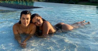See Every Pic From Kourtney Kardashian and Addison Rae’s Sexy Bikini Shoot - www.usmagazine.com