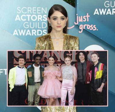 Stranger Things Star Natalia Dyer Calls Out Media For ‘Oversexualizing’ Her Younger Co-Stars - perezhilton.com