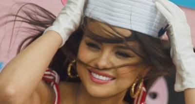 Ice Cream D2 Poster: Selena Gomez slays in red & white striped bikini; BLACKPINK's Jisoo in awe of her beauty - www.pinkvilla.com