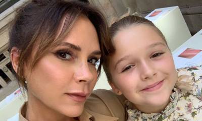 Victoria Beckham twins with Harper in Posh Spice mini dresses, and our day is made - hellomagazine.com - county Harper