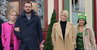 Linda Carter - Mick Carter - Linda Henry - Shirley Carter - Kellie Bright - Danny Dyer - Tina Carter - Eastenders - Who are the EastEnders' Carter family? All you need to know about Danny Dyer and Kellie Bright in real life - ok.co.uk