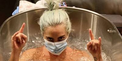 Lady Gaga Preps for the VMAs with an Ice Bath Selfie - www.harpersbazaar.com