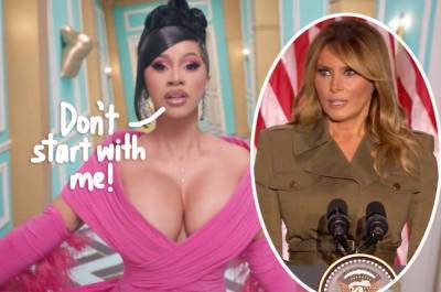 Cardi B Reminds Everyone Of Melania Trump’s Nudes After A Republican Pundit Slut-Shamed The Rapper’s Wet A** P***y Song! - perezhilton.com