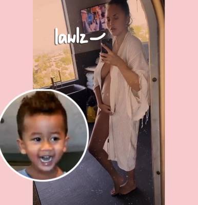 Chrissy Teigen Shows Off How ‘Fast’ Her Baby Bump Is Growing! - perezhilton.com