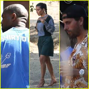 Kanye West, Kourtney Kardashian & Scott Disick Check Out a Property Together - www.justjared.com - Malibu