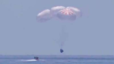 SpaceX Capsule and NASA Crew Make First Splashdown in 45 Years - www.hollywoodreporter.com - Mexico - county Gulf