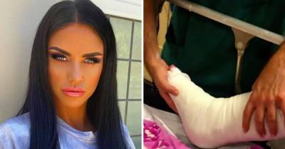 Katie Price screams in pain having her feet put into plaster as she begs medics for help after horror accident - www.ok.co.uk - Turkey