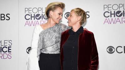 Ellen Degeneres - Portia De-Rossi - Portia de Rossi Asks Fans to Stand by Wife Ellen DeGeneres Amid Workplace Allegations - etonline.com