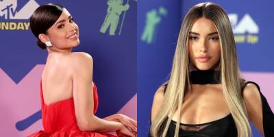 Madison Beer & Sofia Carson Get Ready To Present At The MTV VMAs 2020 - www.justjared.com - county Carson