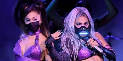 Watch Ariana Grande and Lady Gaga's Dazzling 'Rain on Me' MTV VMAs Performance - www.elle.com - New York