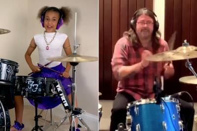 Dave Grohl accepts 10-year-old’s drum battle challenge, now it’s her turn - nypost.com