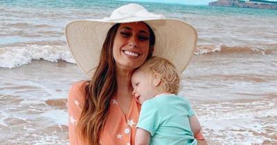 Stacey Solomon 'up all night' as one year old son Rex falls poorly - www.ok.co.uk