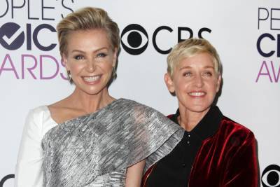 Portia de Rossi standing by Ellen during TV show drama fall-out - www.hollywood.com