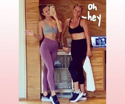 Gwyneth Paltrow & Daughter Apple Martin Can’t Stop Twinning In Latest Workout Selfie — Look! - perezhilton.com
