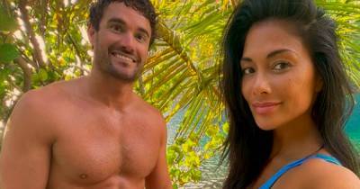 Nicole Scherzinger and boyfriend Thom Evans sizzle in matching blue swimwear in Portugal as pair continue loved-up holiday - www.ok.co.uk - Portugal