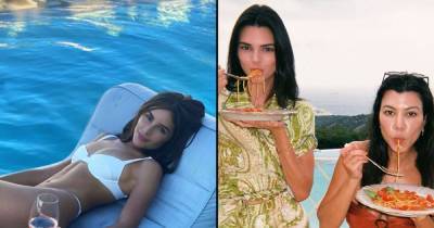 Stars Snacking Poolside: Olivia Culpo, Kourtney Kardashian and More - www.usmagazine.com