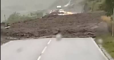 Huge landslide hits A83 at Rest and Be Thankful as notorious stretch of road closed again - www.dailyrecord.co.uk