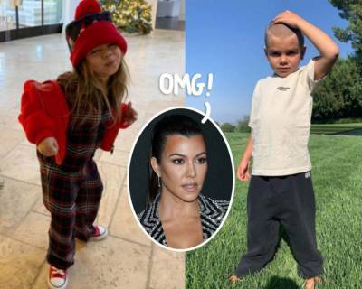Kourtney Kardashian Is ‘Not OK’ After Son Reign Disick Chops All His Hair Off!! - perezhilton.com