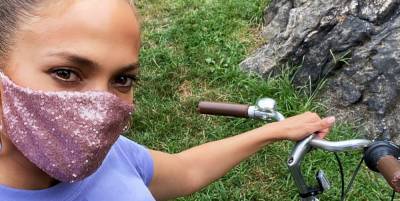 J.Lo Rocks a Glittery Face Mask for a Family Date in Central Park - www.harpersbazaar.com - New York