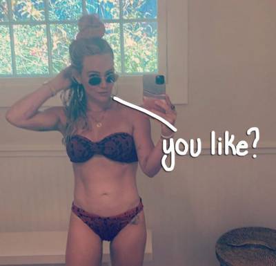 Hilary Duff Reveals How She Has Sizzling Abs While Still Indulging In Carb-Filled Treats! - perezhilton.com