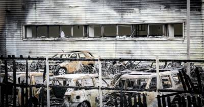 Devastating blaze at Land Rover and Jaguar showroom leaves 'car graveyard' - police are investigating - www.manchestereveningnews.co.uk