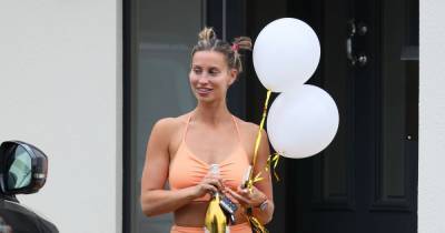 Ferne McCann stuns in crop top as she heads out with balloons on her 30th birthday - www.ok.co.uk