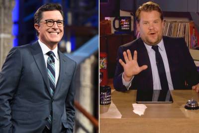 Stephen Colbert, James Corden returning to studios next week - nypost.com