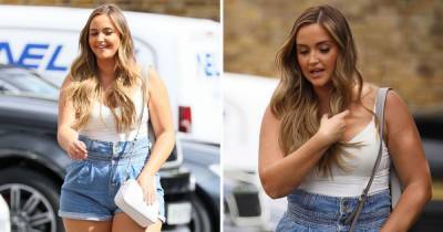 Jacqueline Jossa looks incredible in denim shorts as she heads for lunch with friends – as she pines for husband Dan Osborne - www.ok.co.uk - Britain