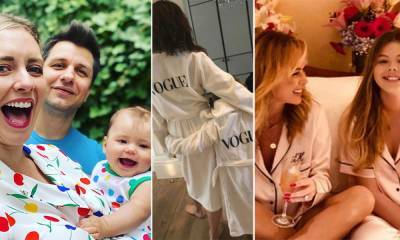 Celebrity parents and kids wearing matching outfits: Amanda Holden to Rachel Riley - hellomagazine.com