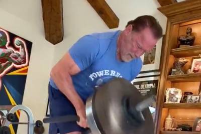 Arnold Schwarzenegger Works Out To Taylor Swift And Gets Hilarious Reaction From Son Patrick - etcanada.com - California