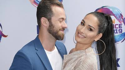 Nikki Bella’s Son Matteo, 1 Month, Smiles While Being Cradled By Dad Artem Chigvintsev In Sweet New Photo - hollywoodlife.com