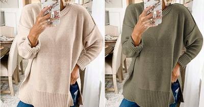 This Is the Ideal Oversized Sweater to Pair With Your Favorite Leggings - www.usmagazine.com