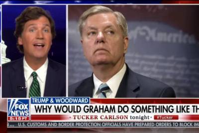 Tucker Carlson Blames Lindsey Graham for Trump’s Woodward Interviews (Video) - thewrap.com - county Tucker - South Carolina