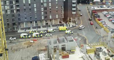 Young man detained under Mental Health Act after police and paramedics rush to Salford tower block - www.manchestereveningnews.co.uk - Manchester