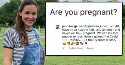 Jennifer Garner responds to comment suggesting she's pregnant - www.msn.com