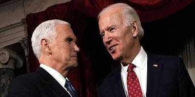 Joe Biden & Vice President Pence Unite for a Solemn Moment - www.justjared.com