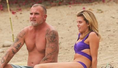 AnnaLynne McCord & Dominic Purcell Are Back Together, Flaunt PDA at the Beach! - www.justjared.com - county Huntington