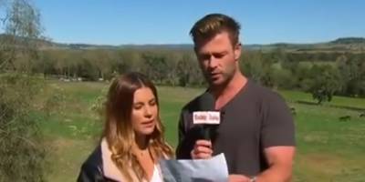 Chris Hemsworth Crashes a Weather Report in Australia - www.justjared.com - Australia