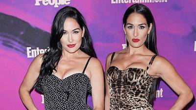 Nikki Brie Bella Cradle Show Off Their Newborn Sons In Cute New Pics 6 Weeks After Births - hollywoodlife.com