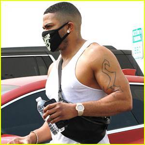Nelly Shows Off Huge Arm Muscles at 'Dancing With The Stars' Rehearsals - www.justjared.com
