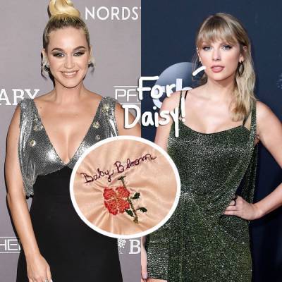Taylor Swift Gifts Katy Perry The Sweetest ‘Hand Embroidered Blankie’ For Daughter Daisy Dove! - perezhilton.com