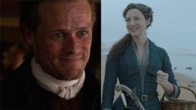 'Outlander' Bloopers: Caitriona Balfe, Sam Heughan and the Cast Goof Off on Season 5 Set (Exclusive) - www.etonline.com
