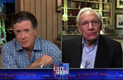 Stephen Colbert Airs Bob Woodward’s Exclusive Tape Of Donald Trump Describing The Fallout From An April Sneeze - deadline.com