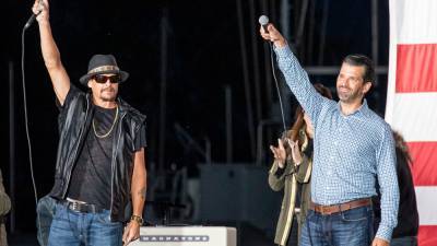 Kid Rock joins Donald Trump Jr. at rally in Detroit, encourages people to get their friends and family to vote - www.foxnews.com - Detroit