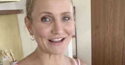 Cameron Diaz gives glimpse inside kitchen at home with baby Raddix - www.msn.com