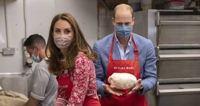 Prince William & Kate Middleton Bake Bread in Their Face Masks During Royal Visit - www.justjared.com