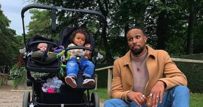 Ashley Banjo shares sweet snap of his two children which he jokes will 'confuse the racists' - www.ok.co.uk - Britain